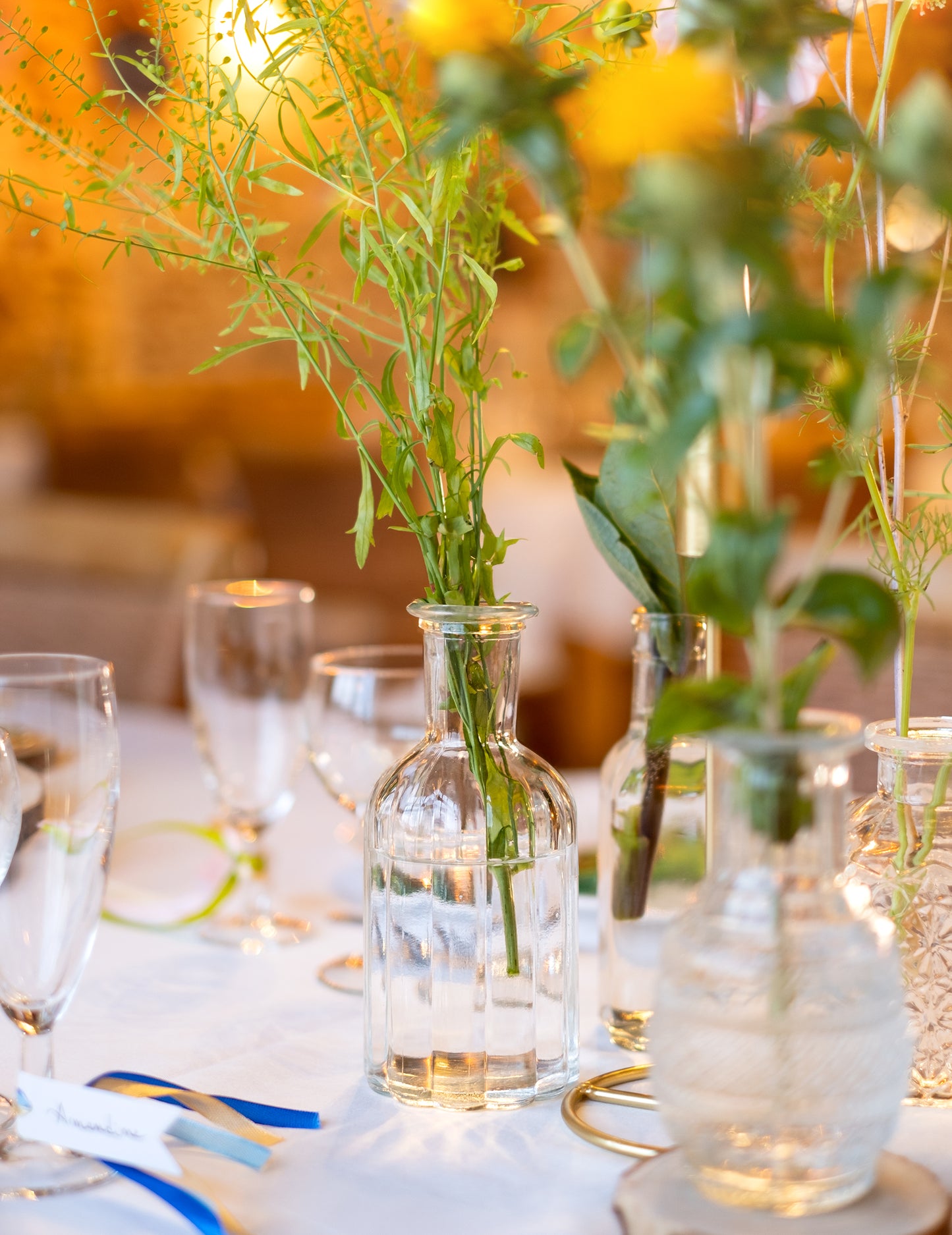 Üvegváza 13,5 cm szüreti átlátszó