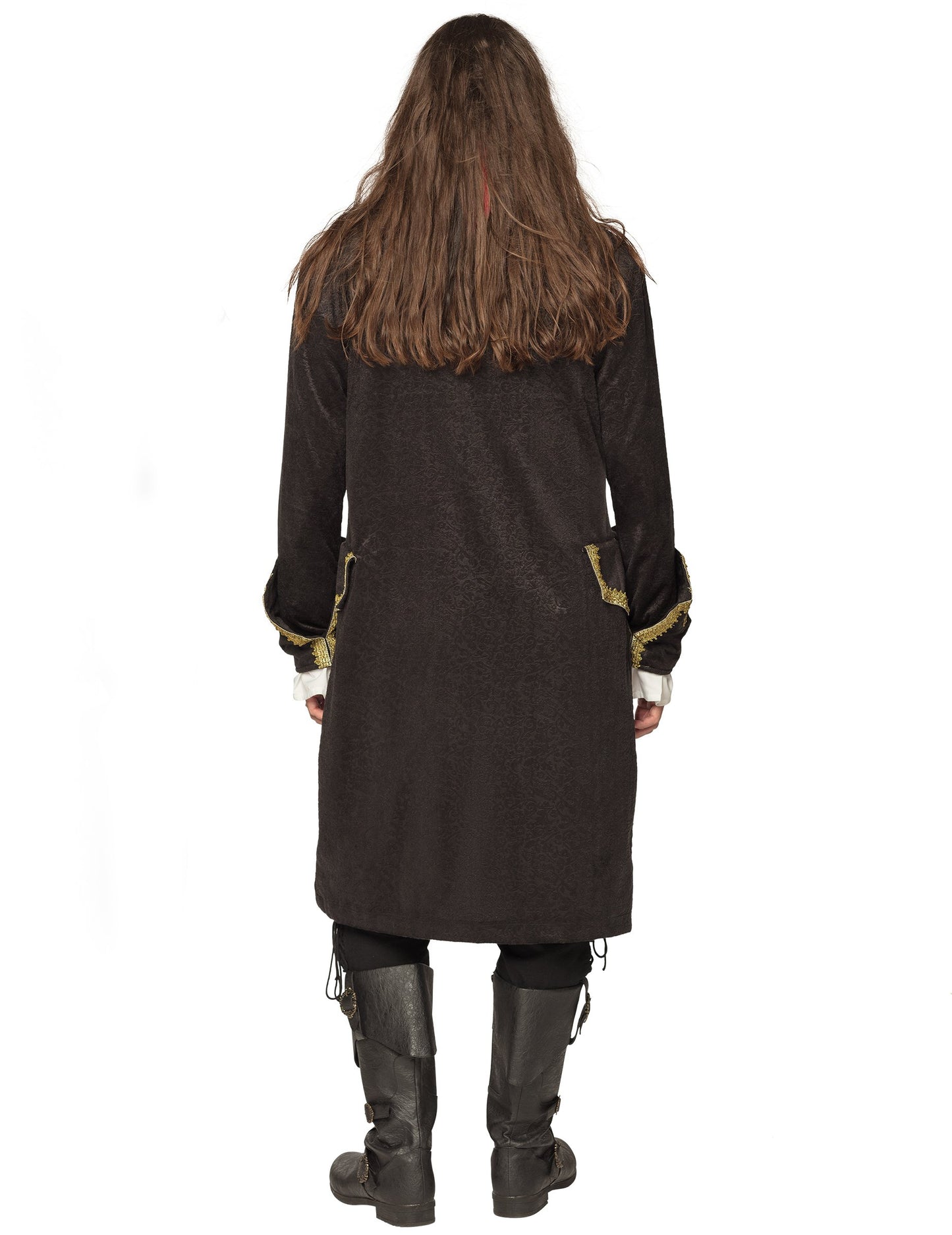 Fekete és arany kalóz kapitány kabátja