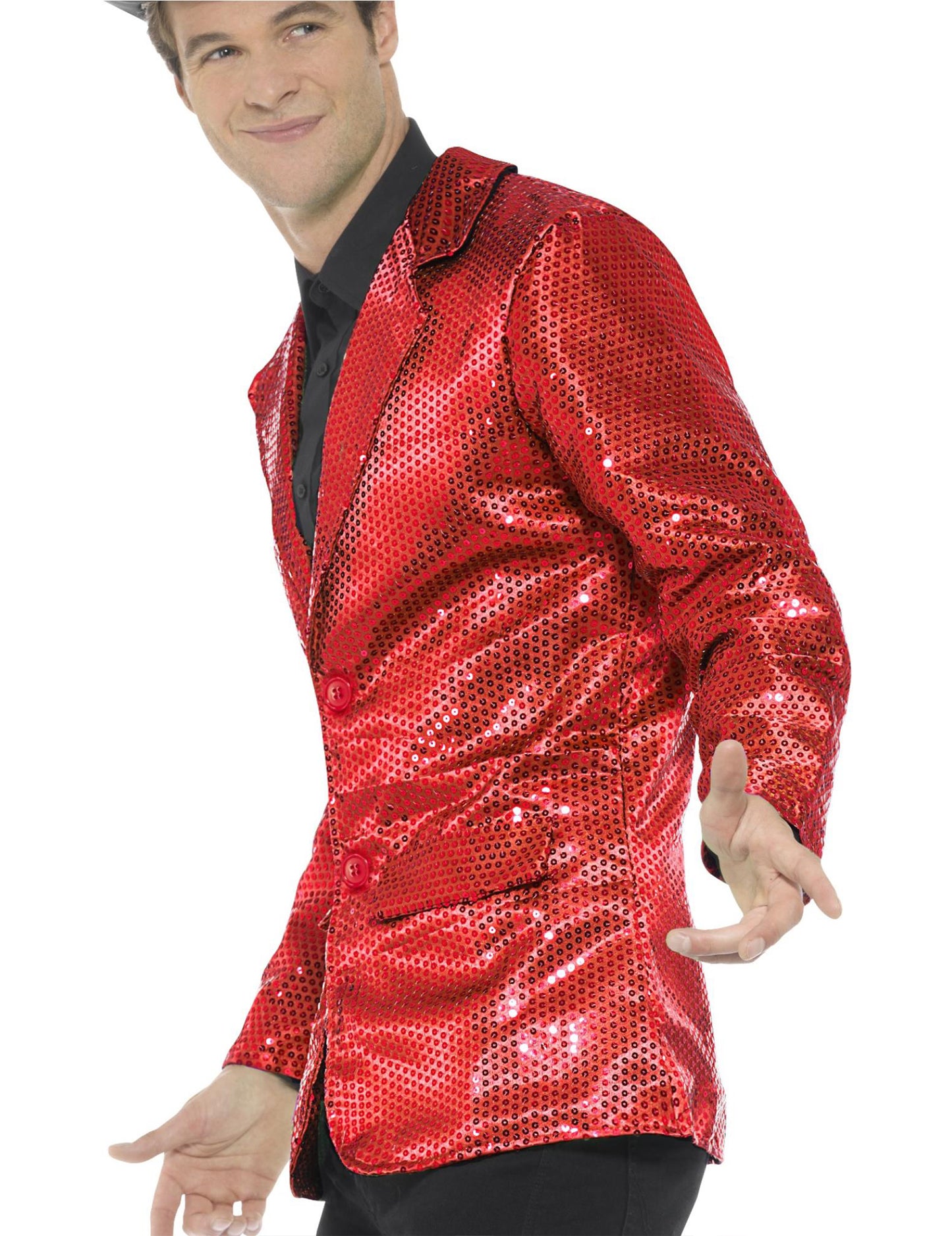 Piros disco dzseki luxus emberrel