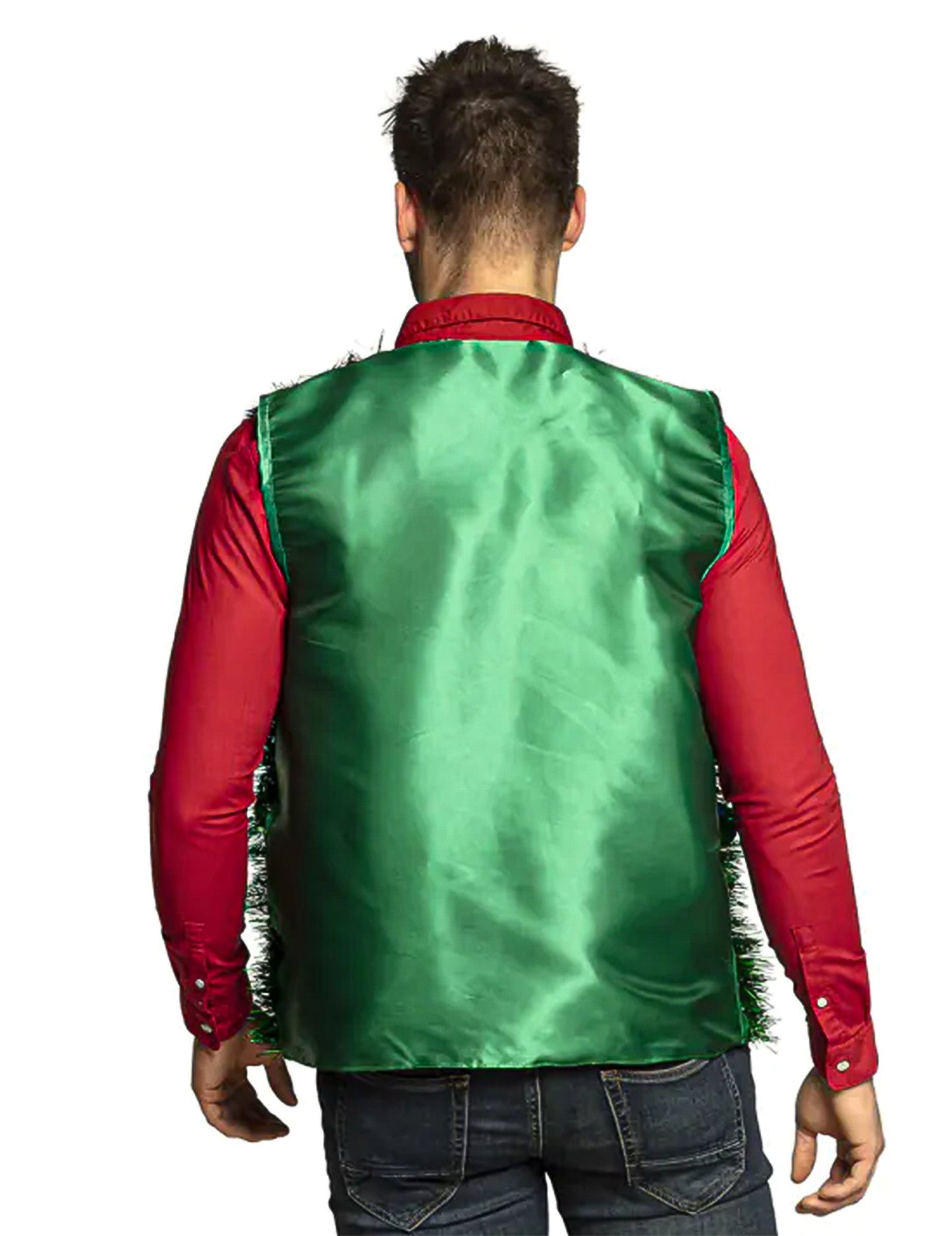 Karácsonyfa kabát felnőtt zöld golyókkal