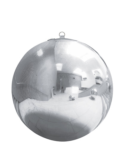 90 cm-es ezüst felfújható tükörgömb cm 