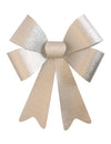 Nœud argenté brillant pour décoration argenté