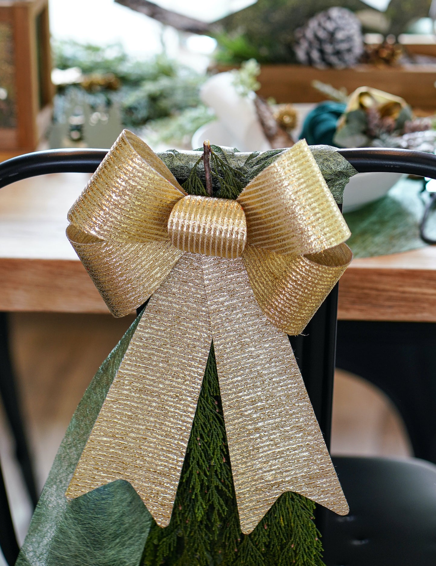 Fényes arany masni 23 x 38 cm 