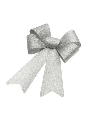 Ezüst csillogó masni 23 x 40 cm 