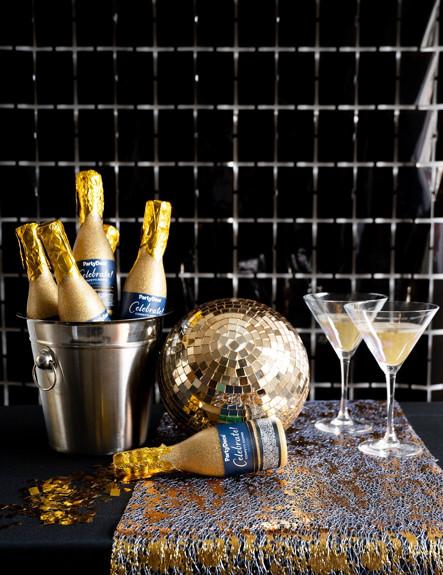 Fekete négyzetekből álló függöny 100 x 200 cm 