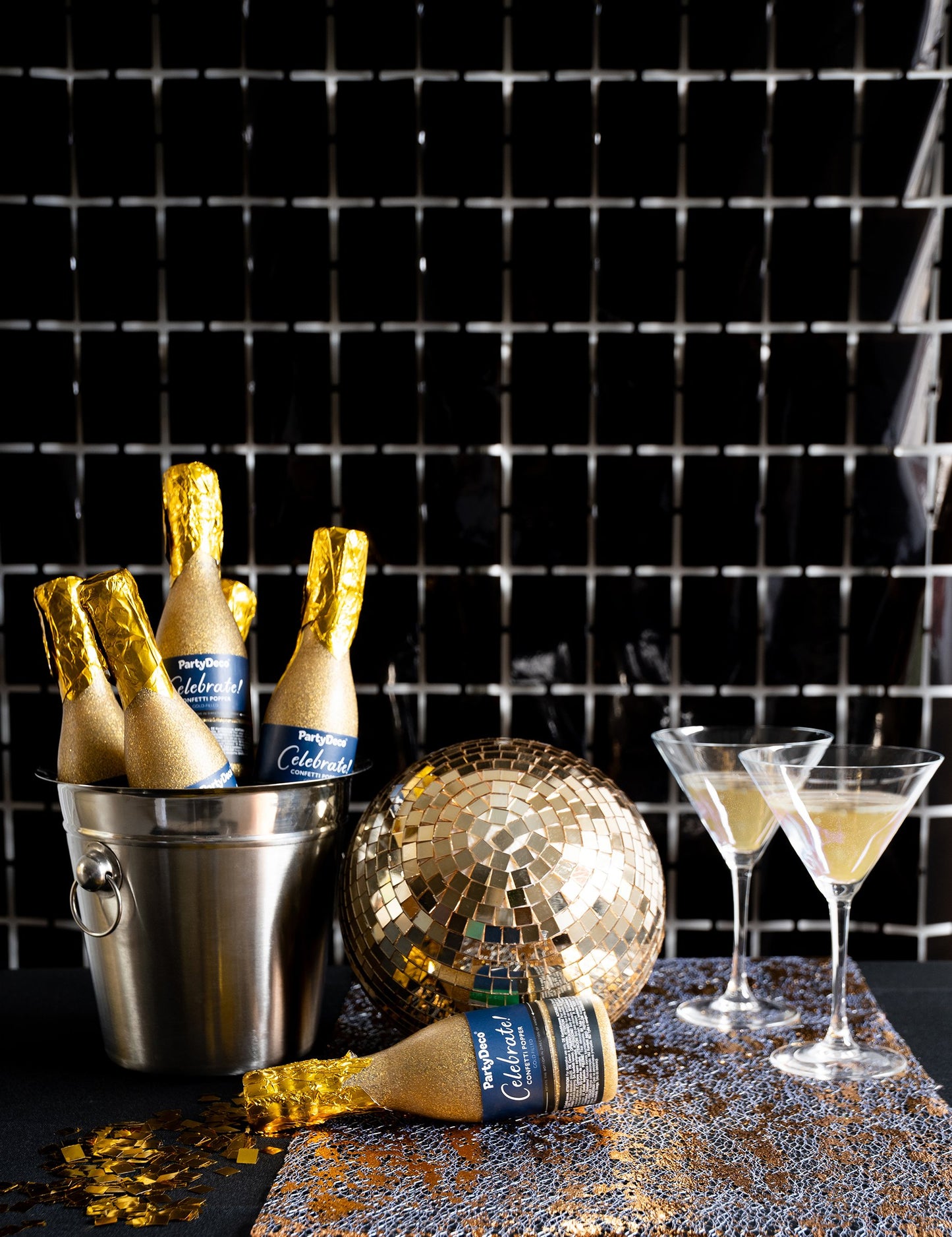 Fekete négyzetekből álló függöny 100 x 200 cm 