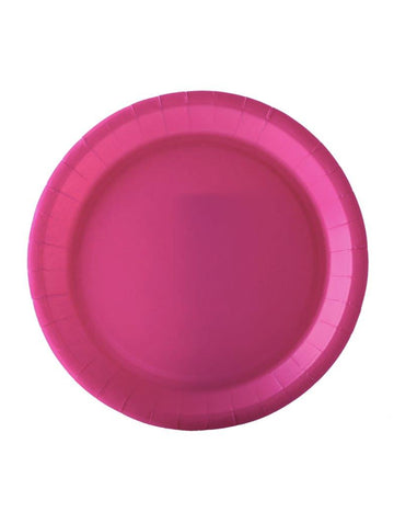 10 fukszia papírtányér 22 cm műanyagmentes