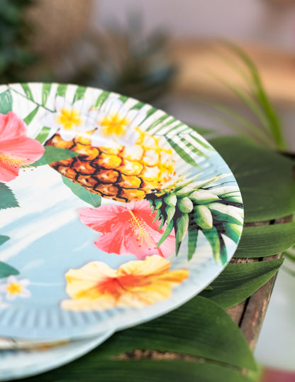 10 Hawaii party 23 cm kartonlemez