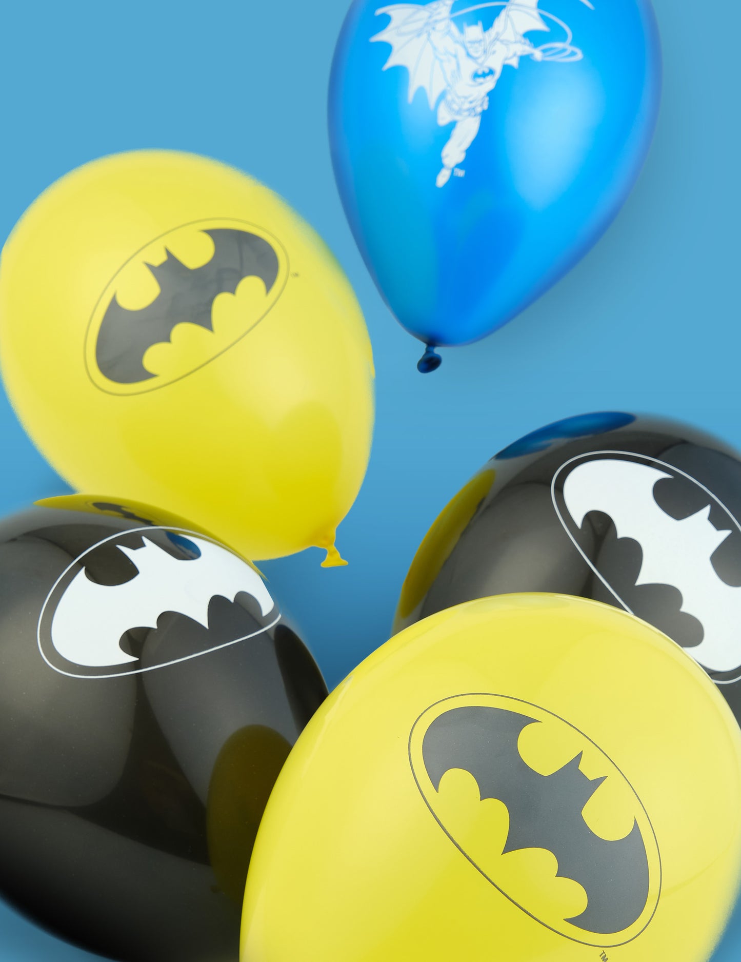 10 latex batman léggömb 25x32cm
