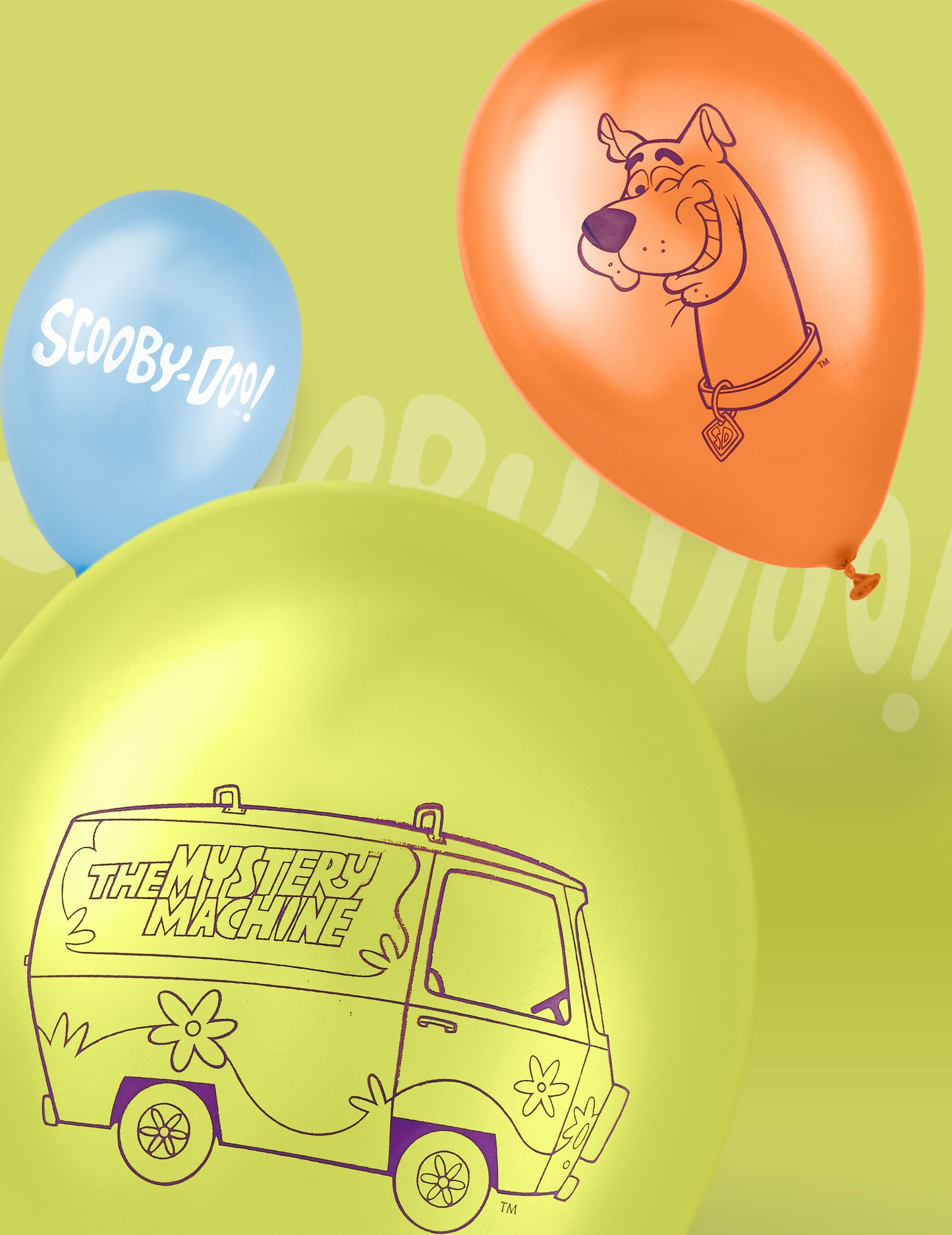 10 Scooby-Doo latex léggömb 25 x 32 cm
