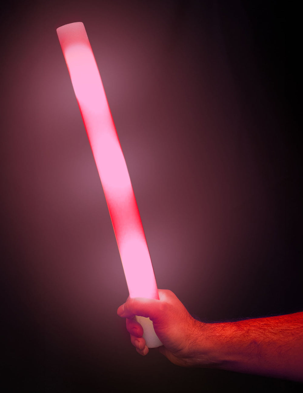 Bâton lumineux LED en mousse pour fête rose