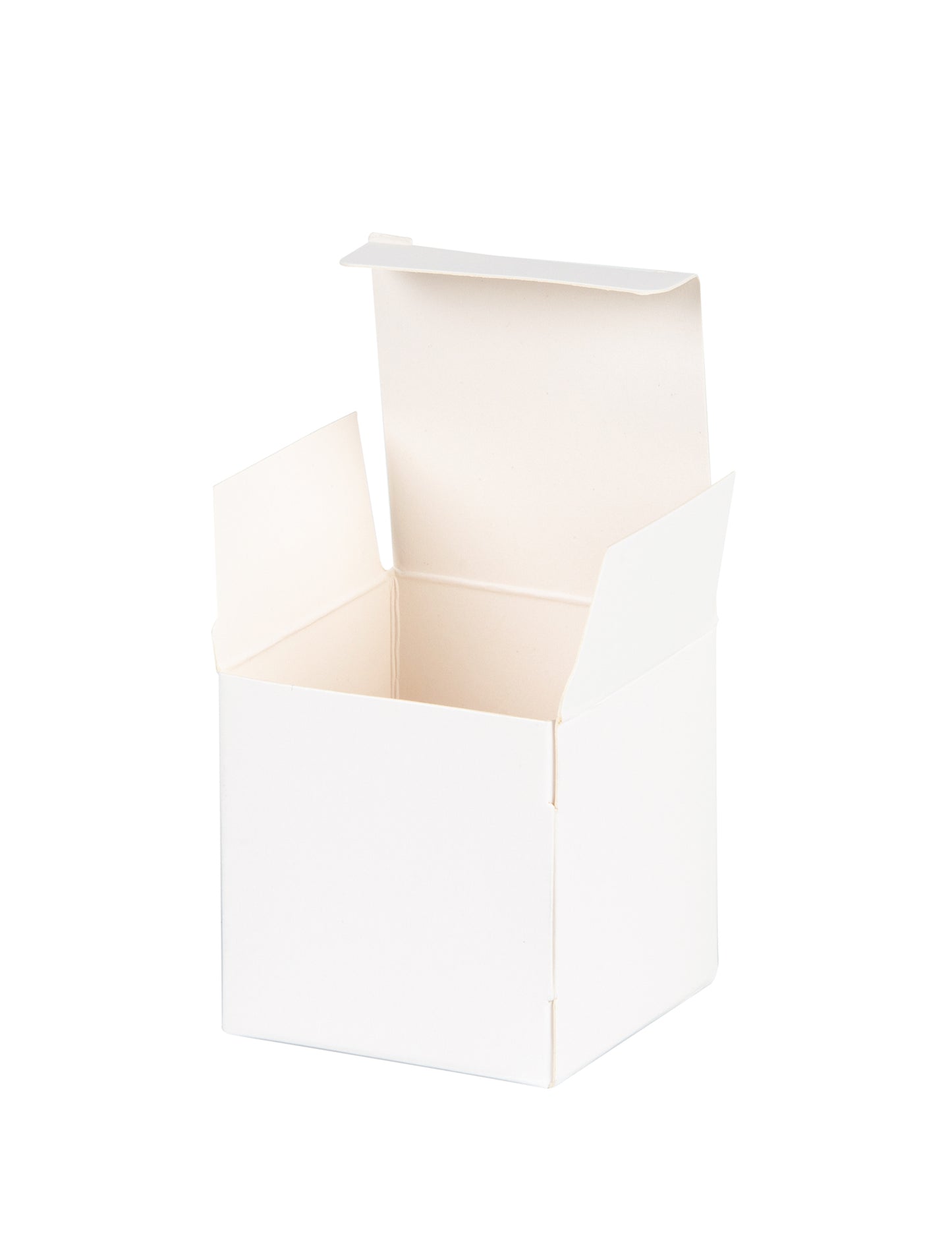 10 doboz fehér négyzet alakú kartonban 5 x 5 cm