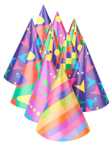 10 többszínű ünnepi kalap