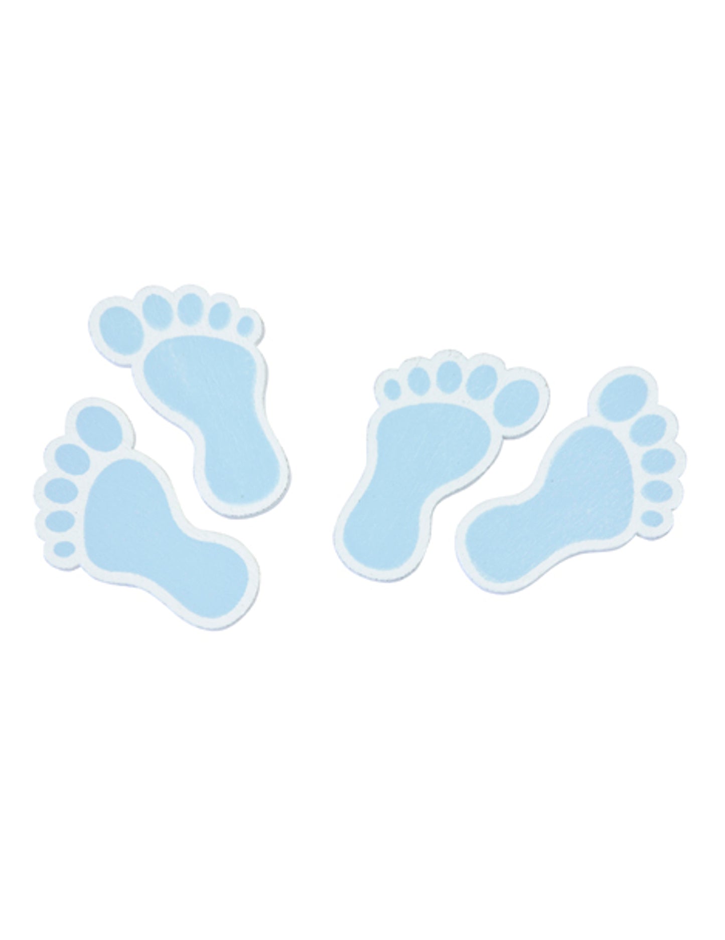 10 kék babaláb fa konfetti babaváró bulira