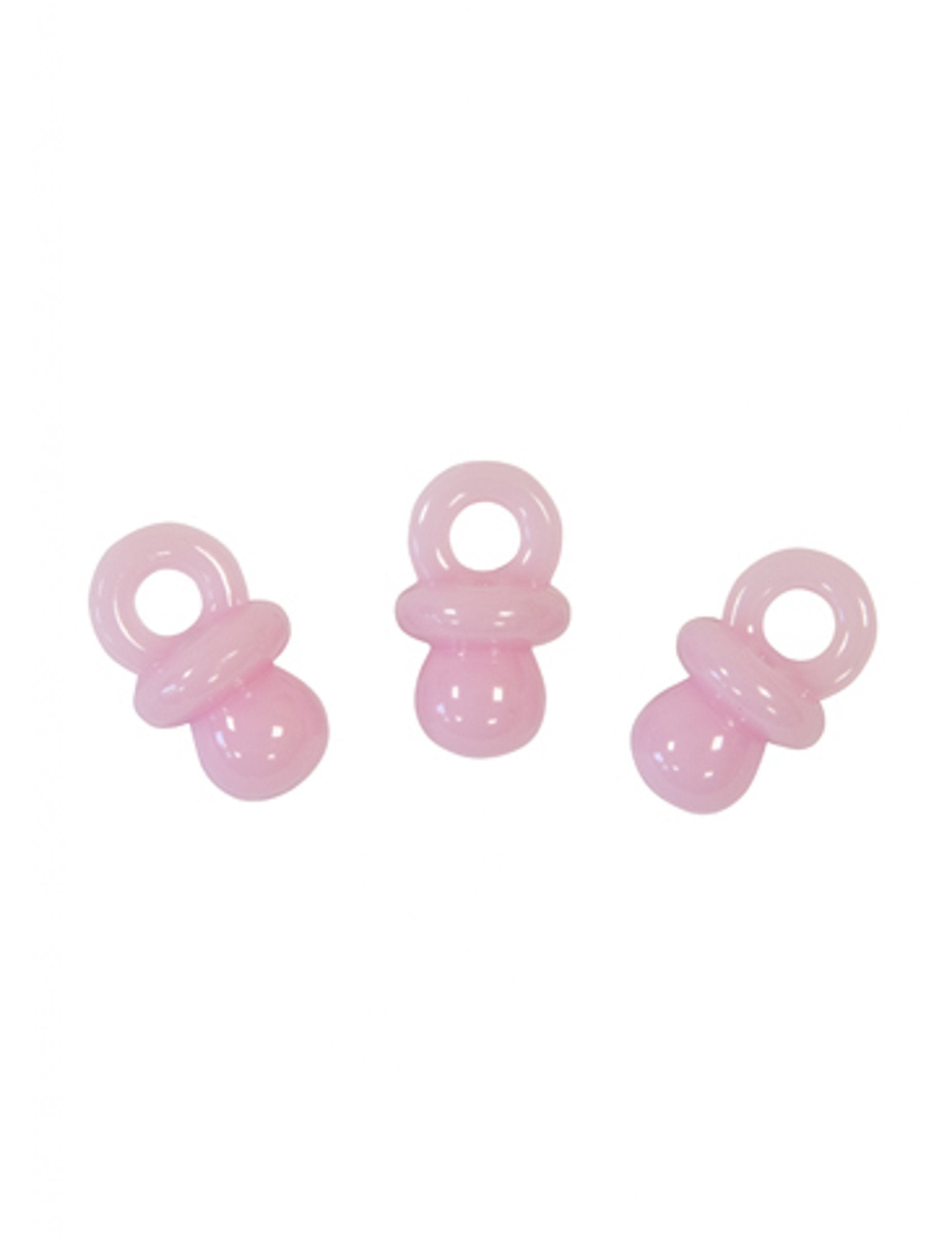 Décorations de table motif tétine pour baby shower rose