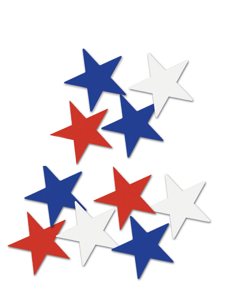 Décorations étoiles américaines en carton pour fête bleu blanc rouge