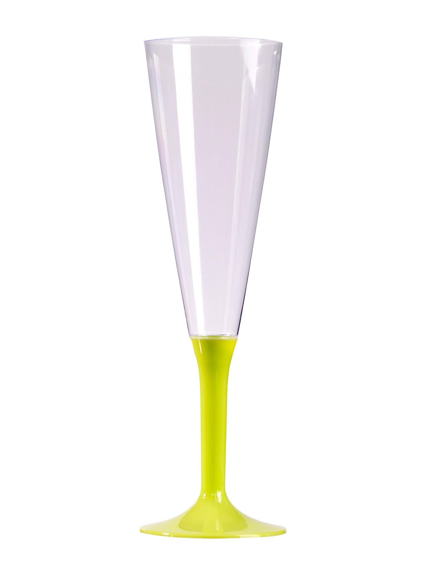 10 db ánizs ízű zöld szárú pezsgőspohár, 150 ml, születésnapra