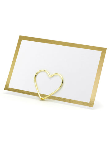 10 fehér és arany sátor 9,5 x 5,5 cm