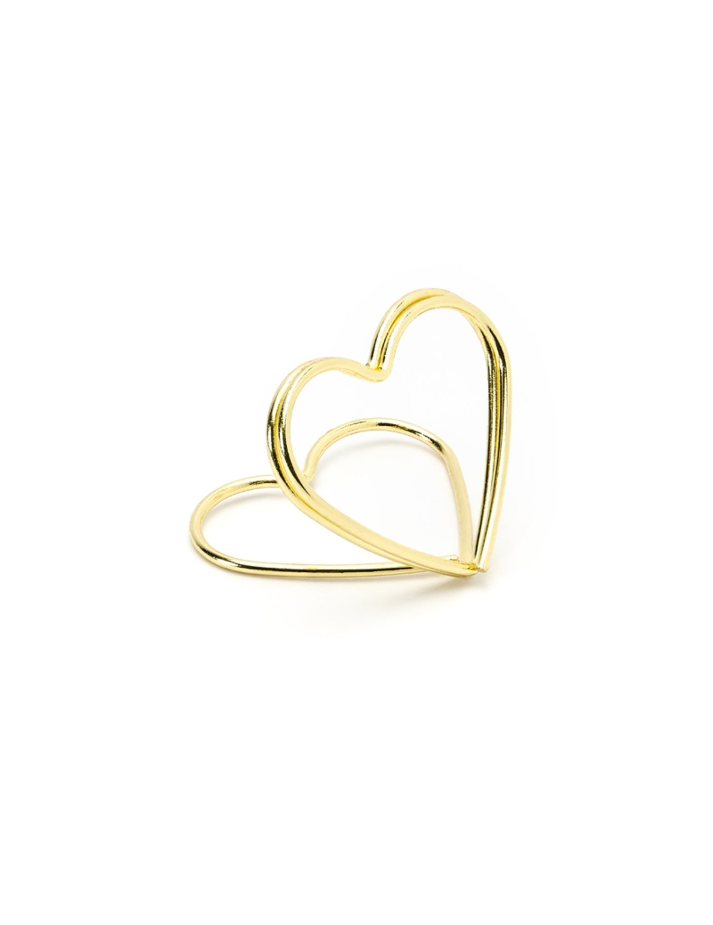 10 db arany szív alakú ültetőkártya 2,5 cm esküvőre