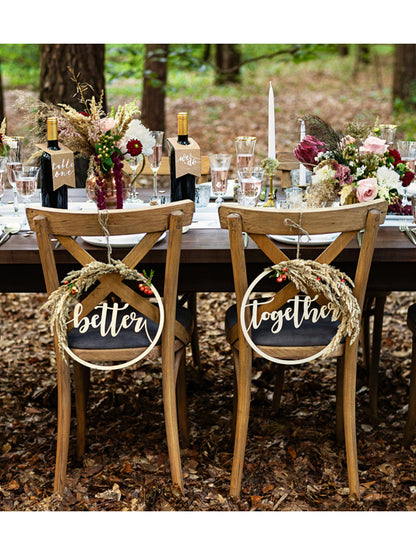 10 db kraftpapír asztali jelölő üvegekhez, fehér számokkal