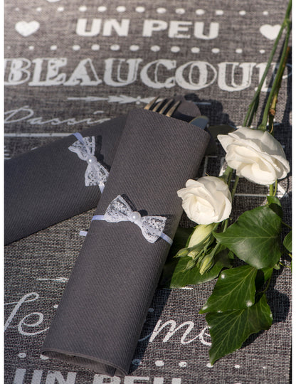 10 mini csipkemasni 4 cm fehér gyöngyházzal