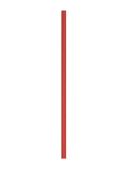 Vue d'une paille rouge des pailles en carton Pompier rouges