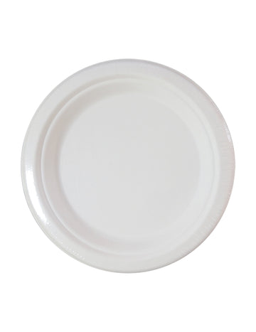 10 db kis fehér cukornádrost tányér 18 cm komposztálható