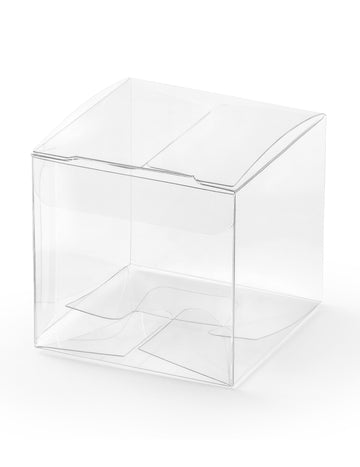 10 db kis átlátszó doboz 5 x 5 x 5 cm ajándékokért