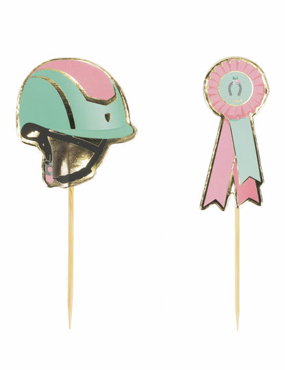 10 db fa lovas koktélpiszkáló, lovas témában