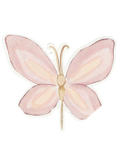 10 pasztellrózsaszín és lila papír tündérszalvéta, 33 x 33 cm pillangóminta