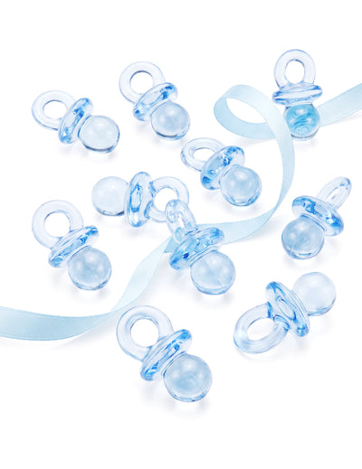 10 plexi cumisüveg világoskék 2,5 cm party dekorációhoz 