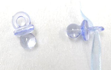 10 plexi cumisüveg világoskék 2,5 cm party dekorációhoz 