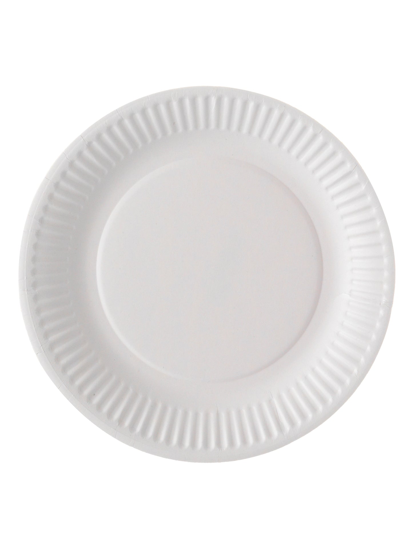 Assiettes en carton compostables pour fête blanches