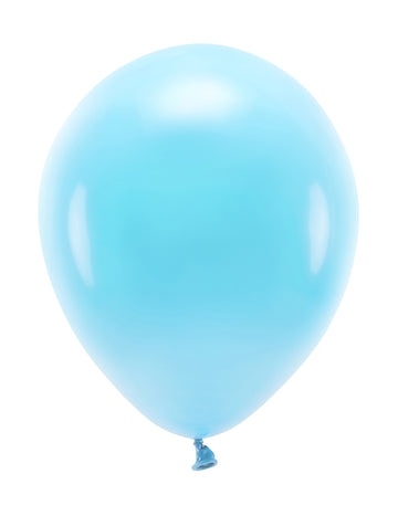 100 db világoskék latex lufi, 26 db cm természetes gumi