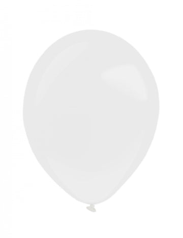 100 mini fehér latex lufi 13 cm bárkáért