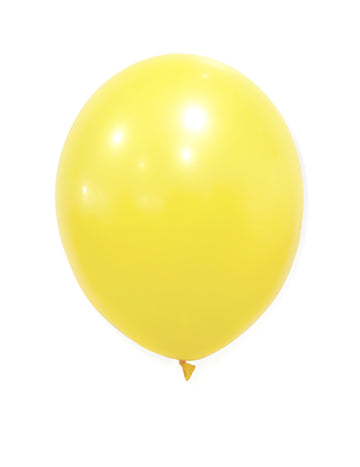 100 mini sárga latex lufi 13 cm dekorációhoz