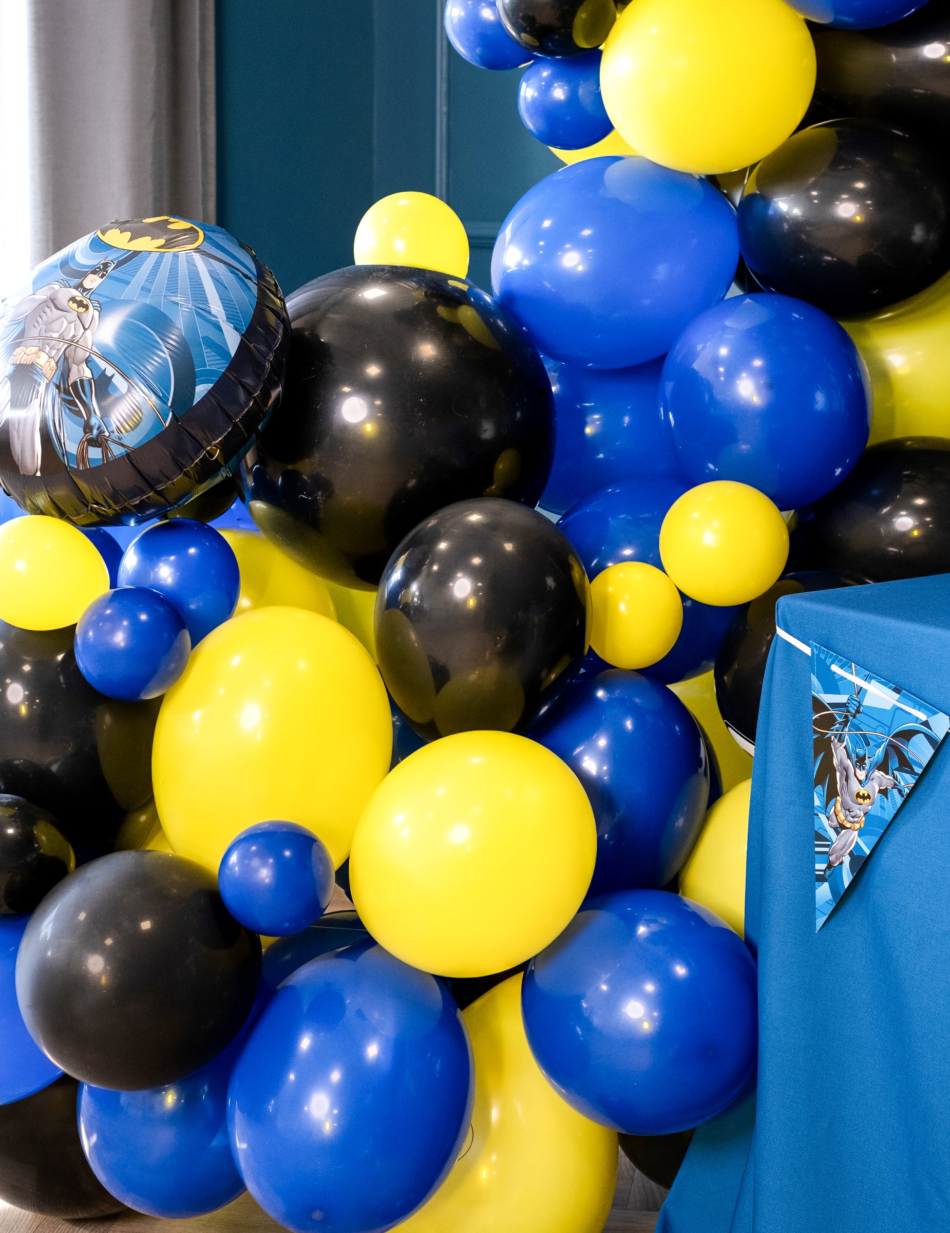Mise en situation des ballons en latex pour décoration