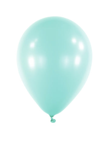 100 mini pasztell menta latex lufi 13 cm ívekhez és kockákhoz