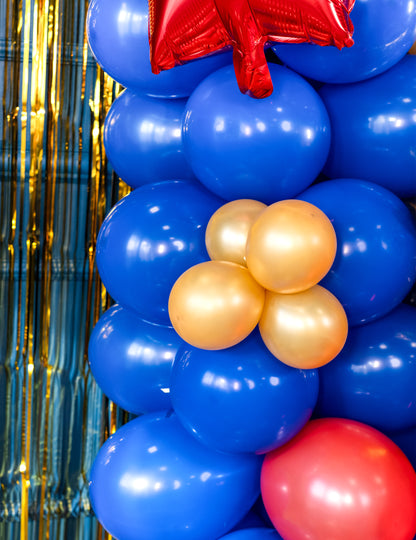 100 mini arany metál latex lufi 13 cm bárkáért