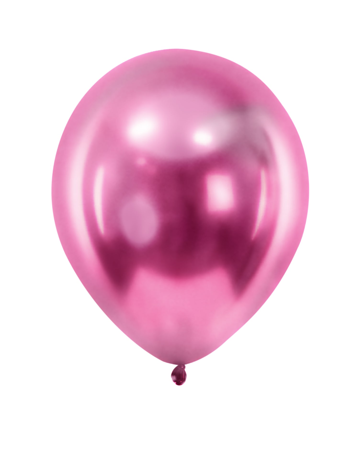 100 db mini metál fukszia latex lufi, 13 cm, partikra