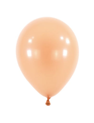 100 mini barackszínű latex lufi 13 cm pasztell parti dekorációk