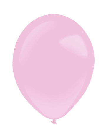 100 db mini világos rózsaszín latex lufi, 13 cm-es, dekorációhoz