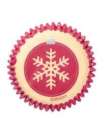 100 mini sütőforma arany és piros színekben karácsonyi édességekhez 