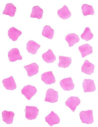 100 fukszia színű textil rózsaszirom 5 x 5 cm esküvőre 