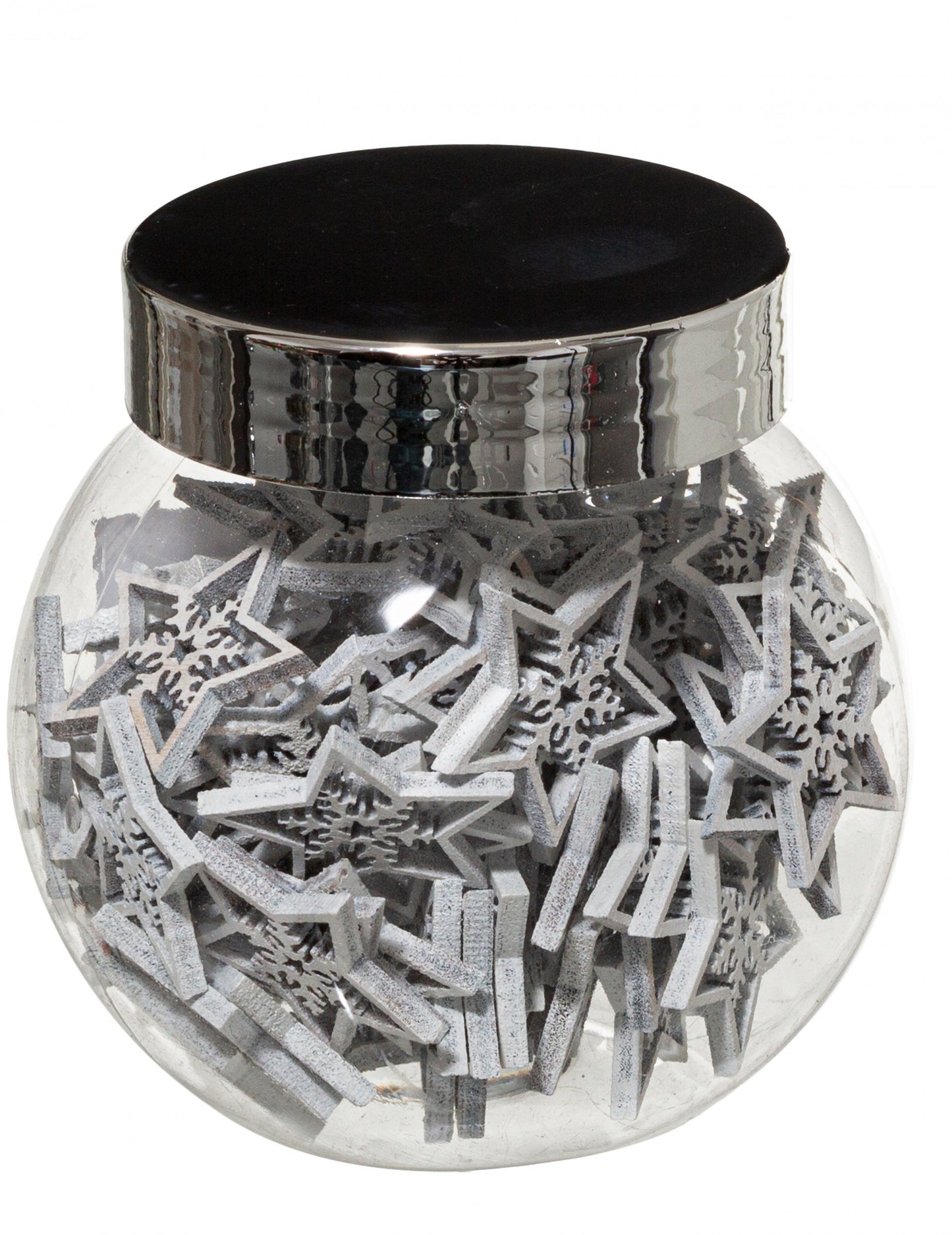 100 kis fehér csillag party dekoráció 