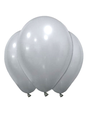 Ballons en latex pour fête gris