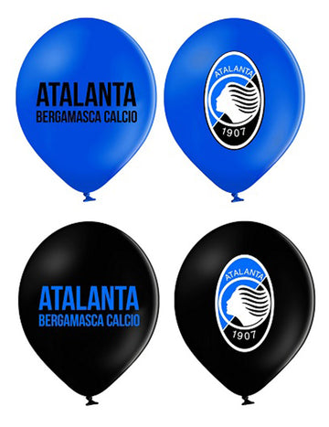 12 db Atalanta™ kék és fekete latex lufi, 30 db cm