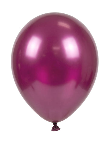 12 Bordeaux fémes léggömb 28 cm