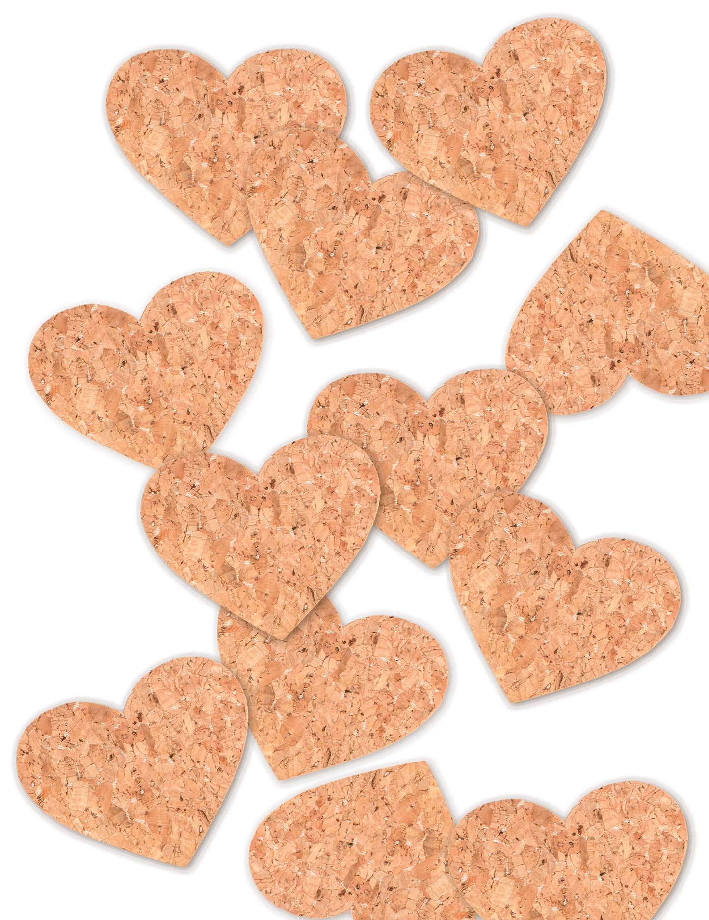 12 parafa szív konfetti 8,3 x 7 cm egy rusztikus esküvőre