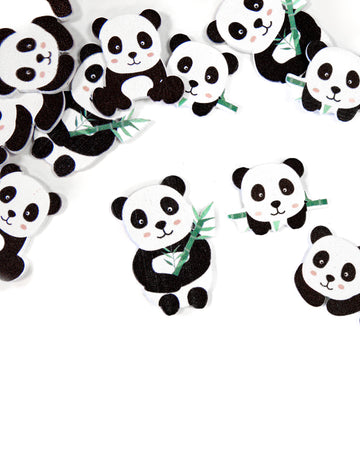12 db fa panda konfetti (kb. 3) cm asztaldísz